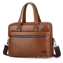 Laptop Bags Business Shoulder Bag PU Leather